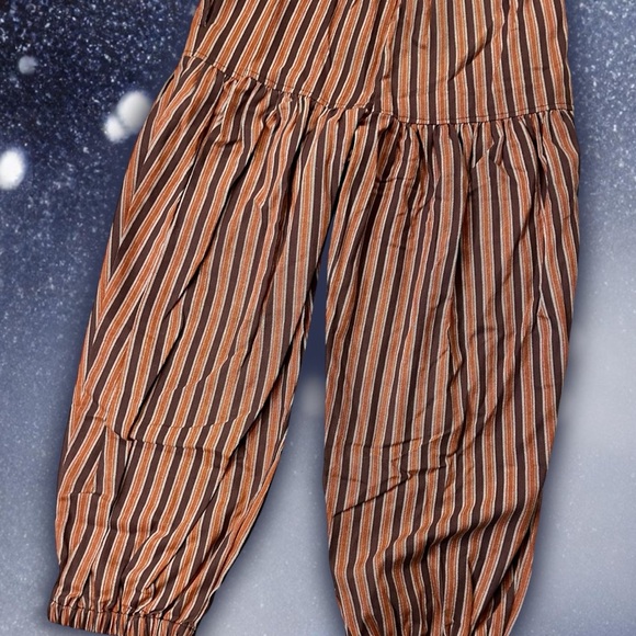 Free People Ellie Striped Pull on Barrel Pants - Picture 15 of 15